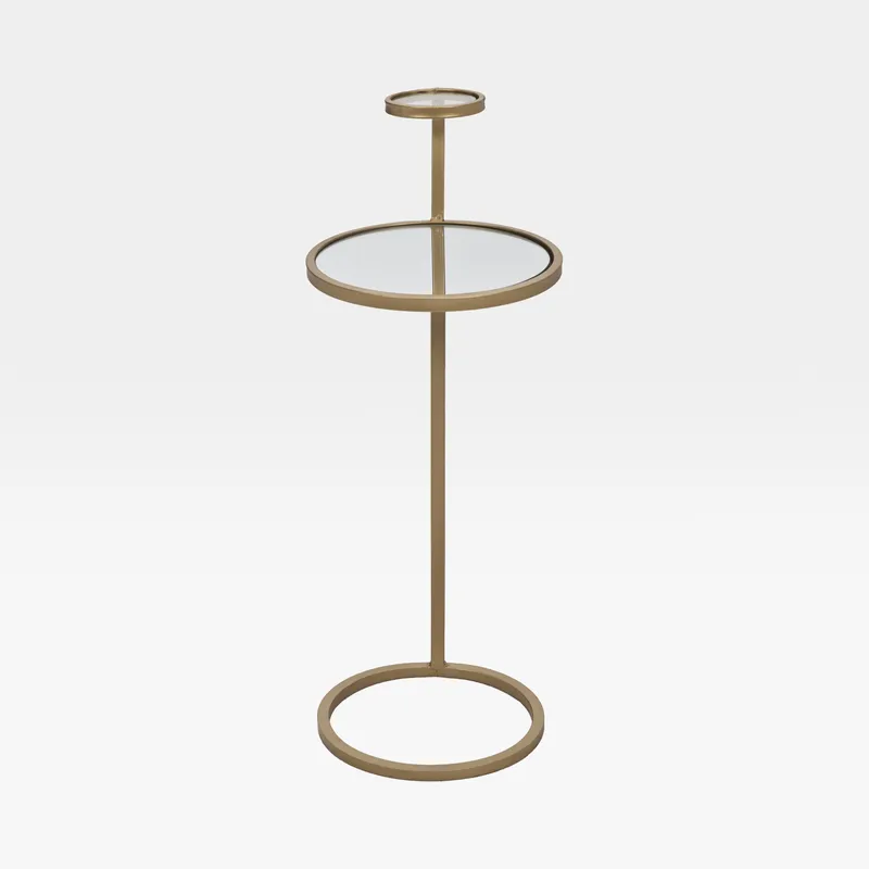 ANDREEA side table gold/clear - dia 27cm