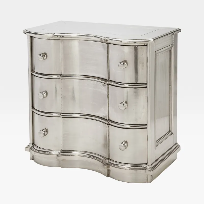 URICA chest of 3 drawers silver
