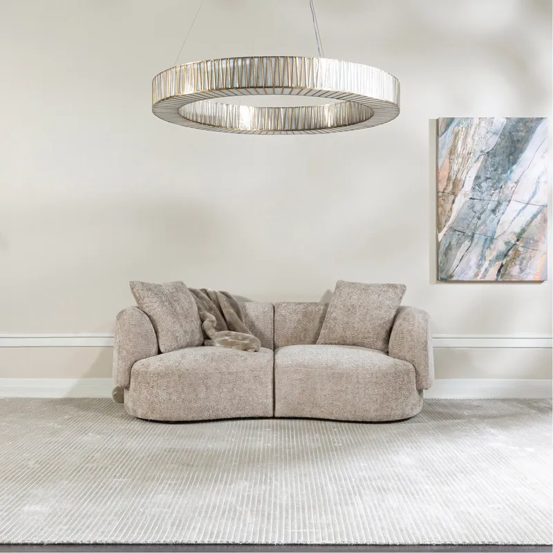 SYDNEY right arm modular chair taupe