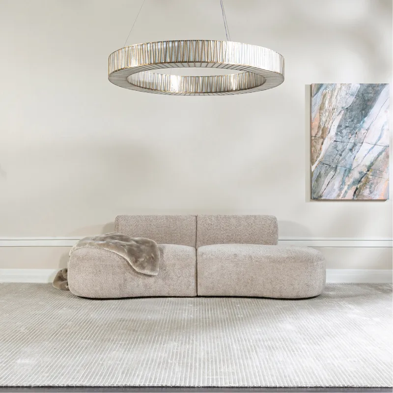 SYDNEY armless modular left chaise taupe
