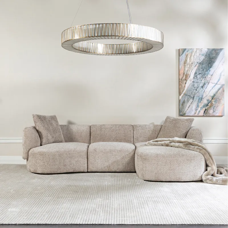 SYDNEY left arm modular chair taupe