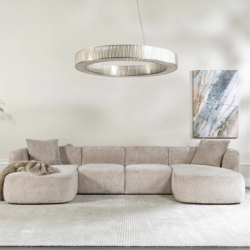 SYDNEY armless modular chair taupe