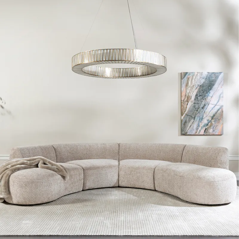 SYDNEY armless modular left chaise taupe