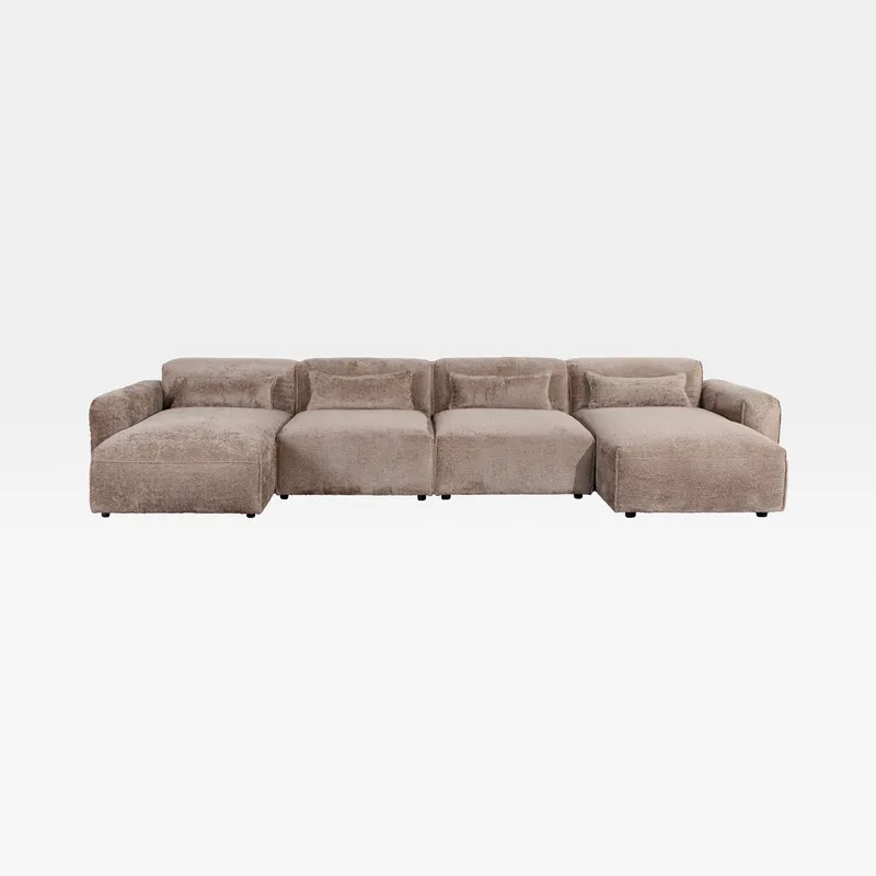 LEOPOLD modular sofa beige set VIII