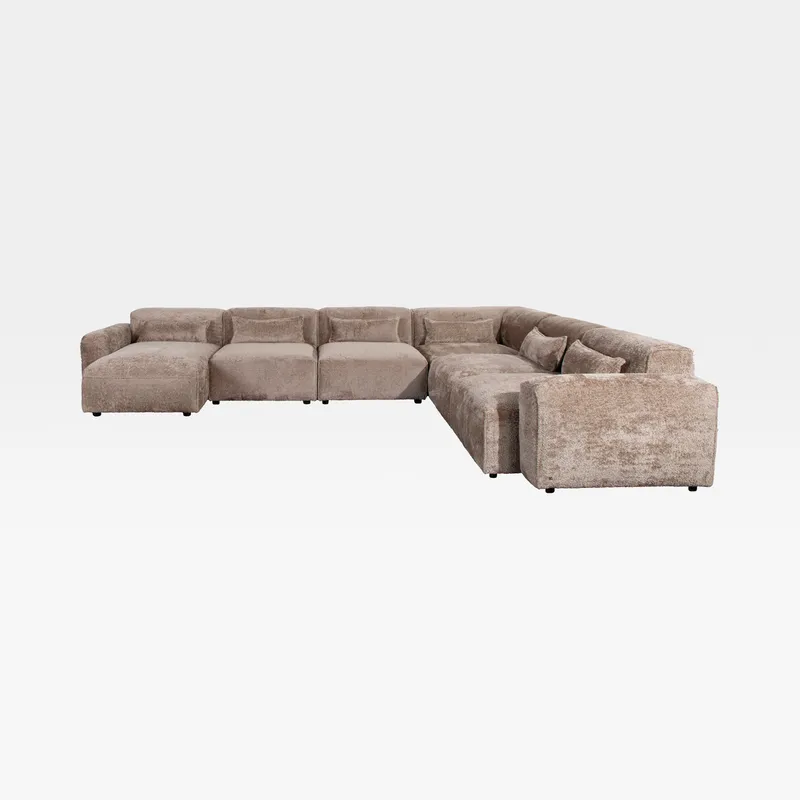 LEOPOLD modular sofa beige set XI