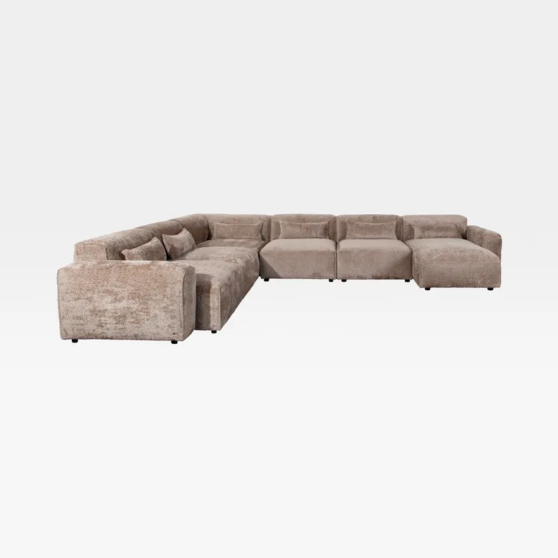 LEOPOLD modular sofa beige set XII