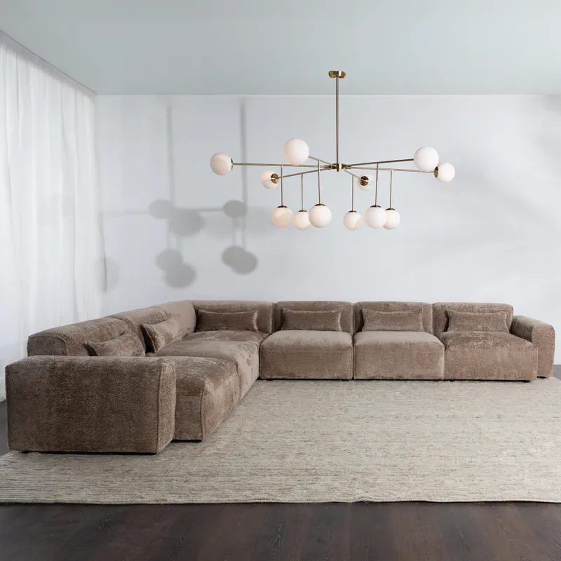 LEOPOLD modular sofa beige set XIV