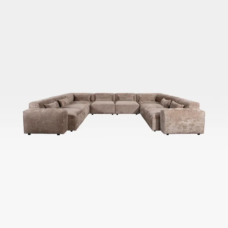 LEOPOLD modular sofa beige set XV