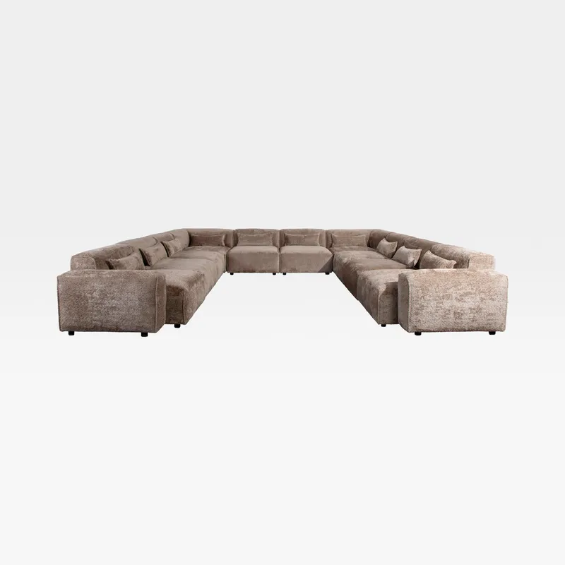 LEOPOLD modular sofa beige set XVI