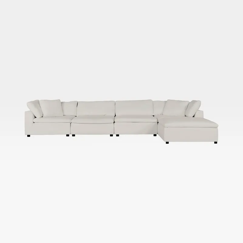 SUNLIGHT SP modular sofa white set IV - large