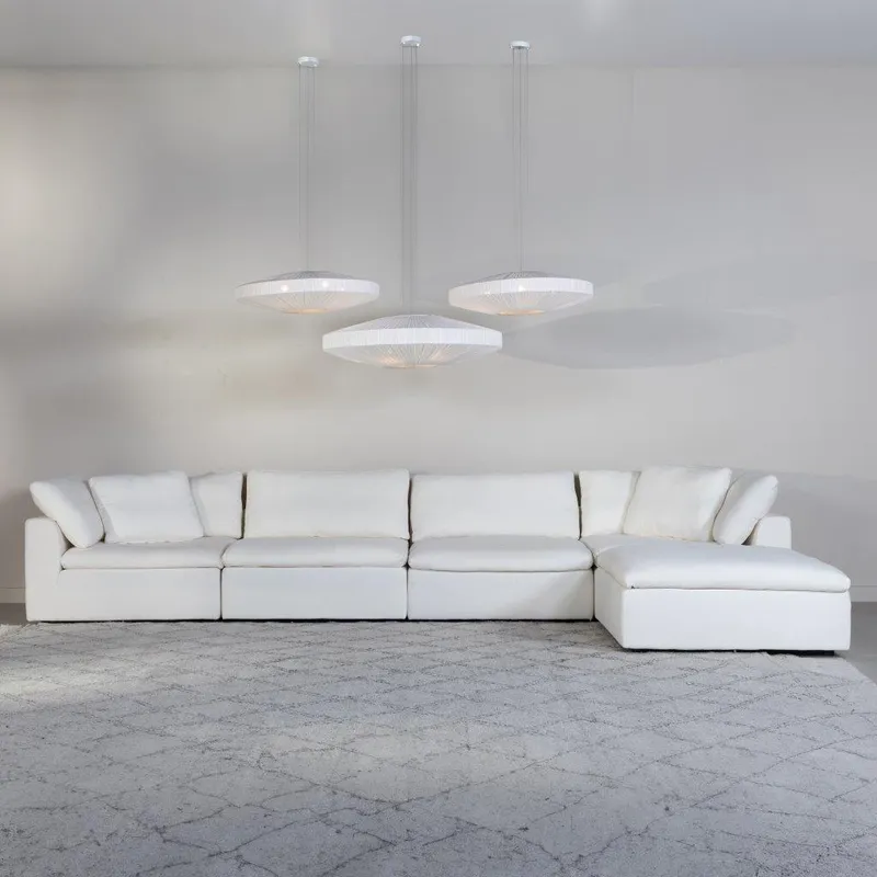 SUNLIGHT SP modular sofa white set IV - large