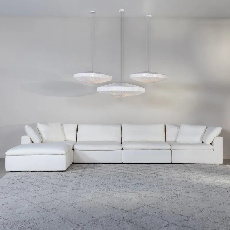 SUNLIGHT SP modular sofa white set V - large