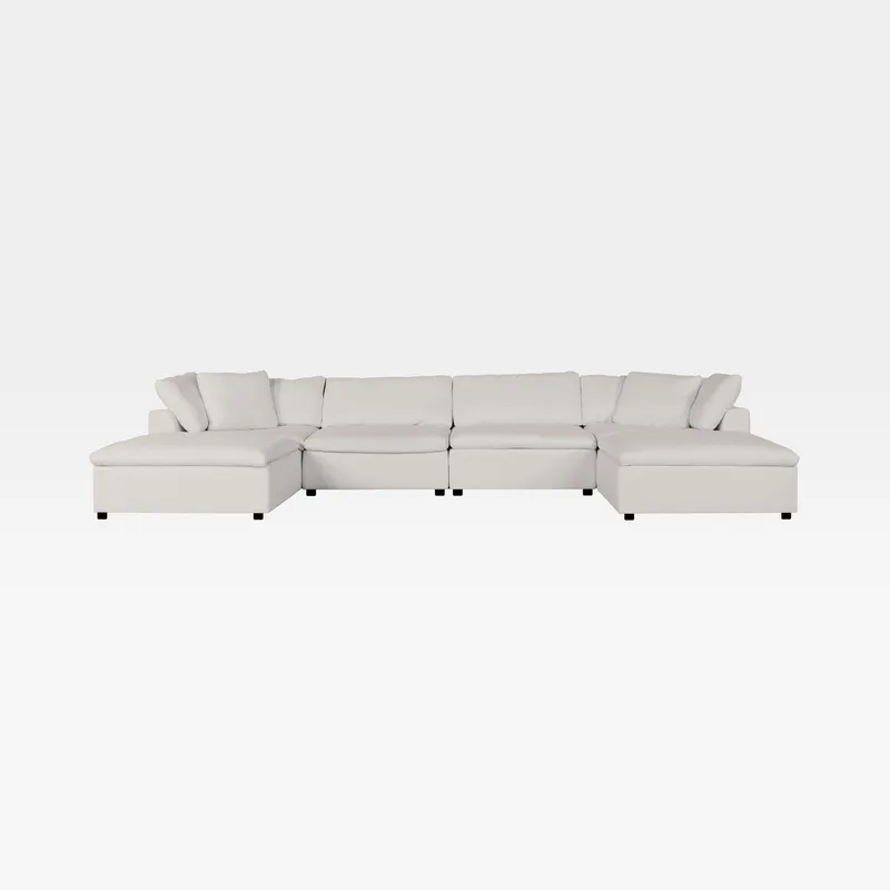 SUNLIGHT SP modular sofa white set VI - large