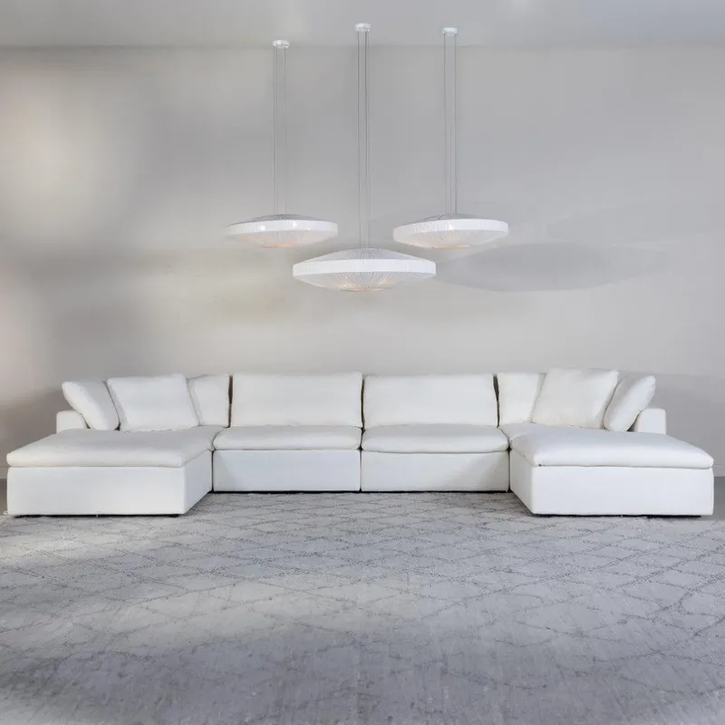 SUNLIGHT SP modular sofa white set VI - large