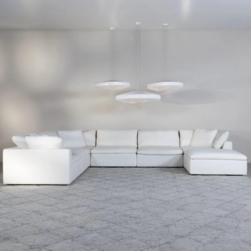 SUNLIGHT SP modular sofa white set IX - large