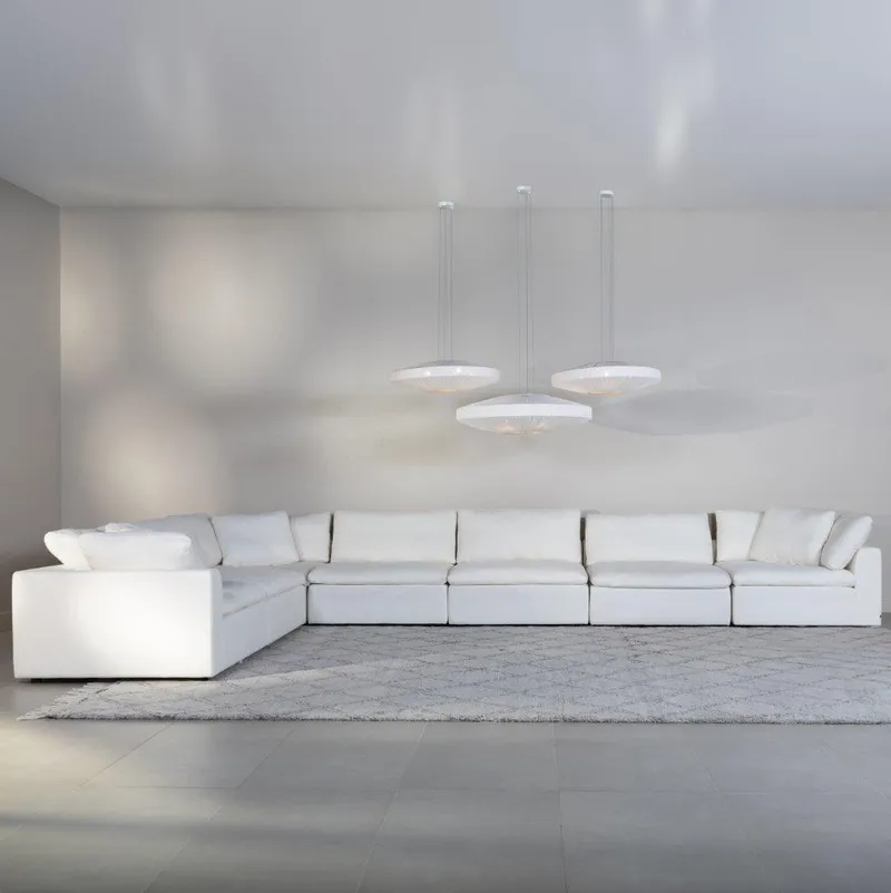 SUNLIGHT SP modular sofa white set XI - large