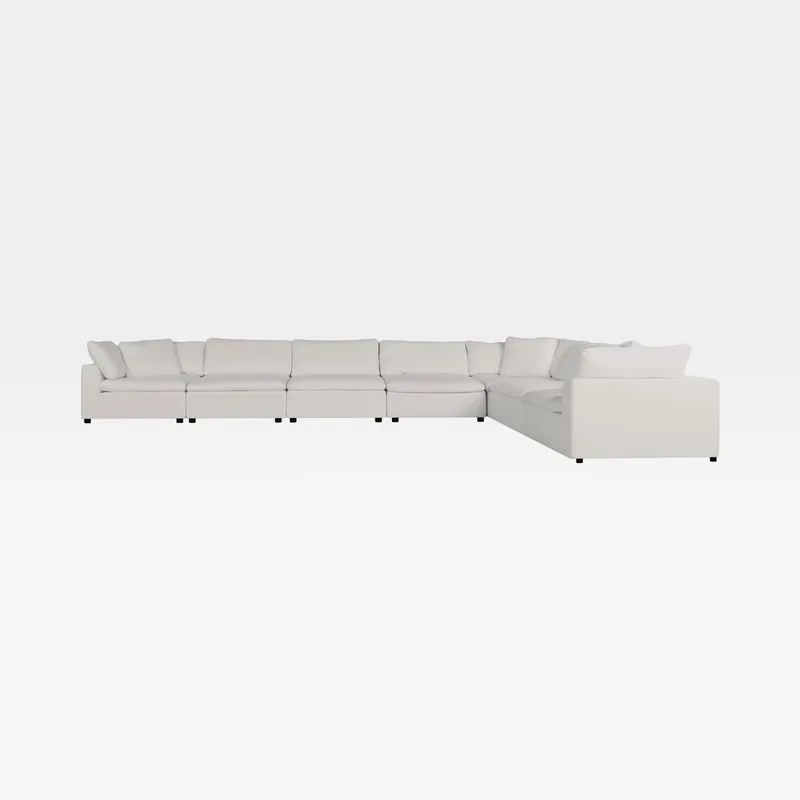 SUNLIGHT SP modular sofa white set XII - large