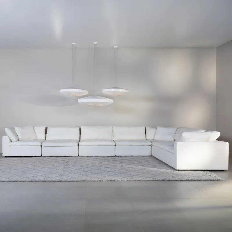 SUNLIGHT SP modular sofa white set XII - large