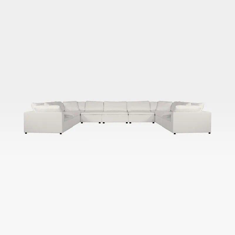 SUNLIGHT SP modular sofa white set XIII - large