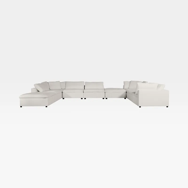SUNLIGHT SP modular sofa white set XIV - large