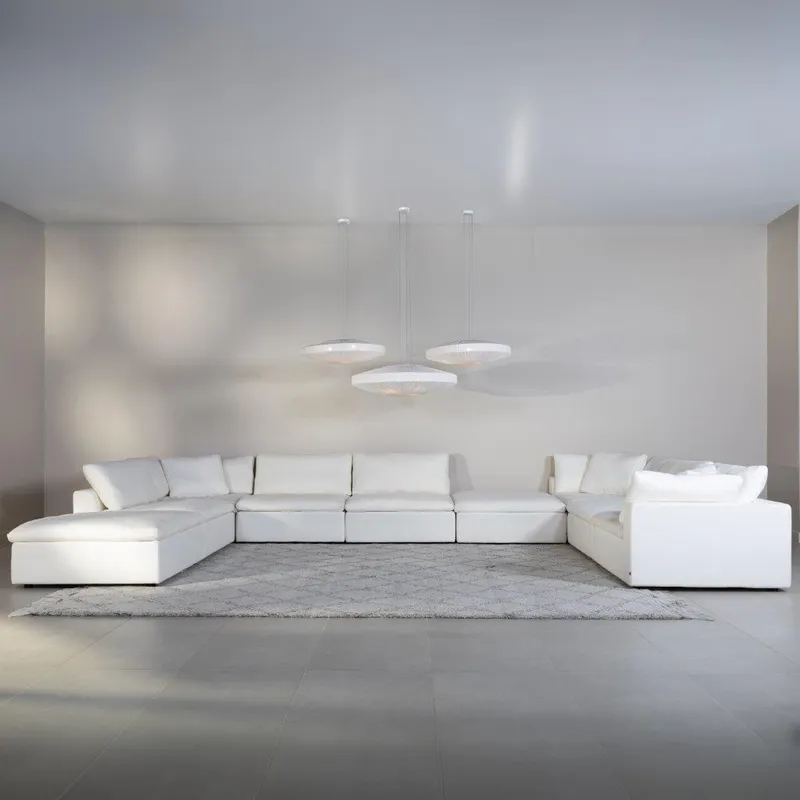 SUNLIGHT SP modular sofa white set XIV - large