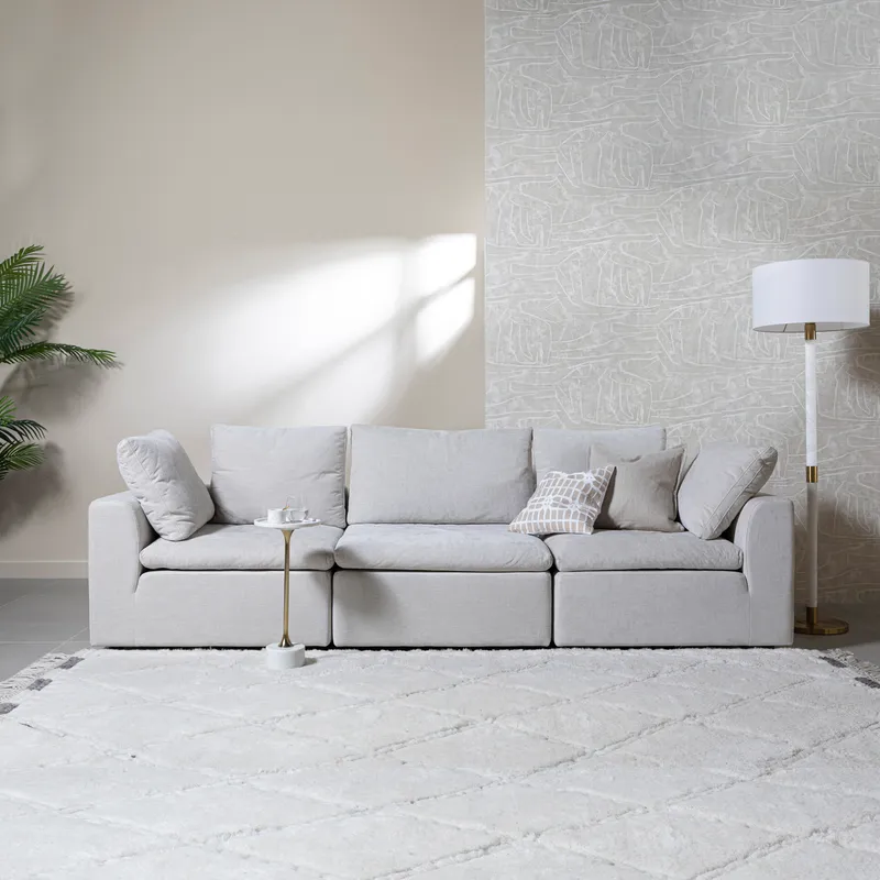 LIGHT modular sofa natural set II