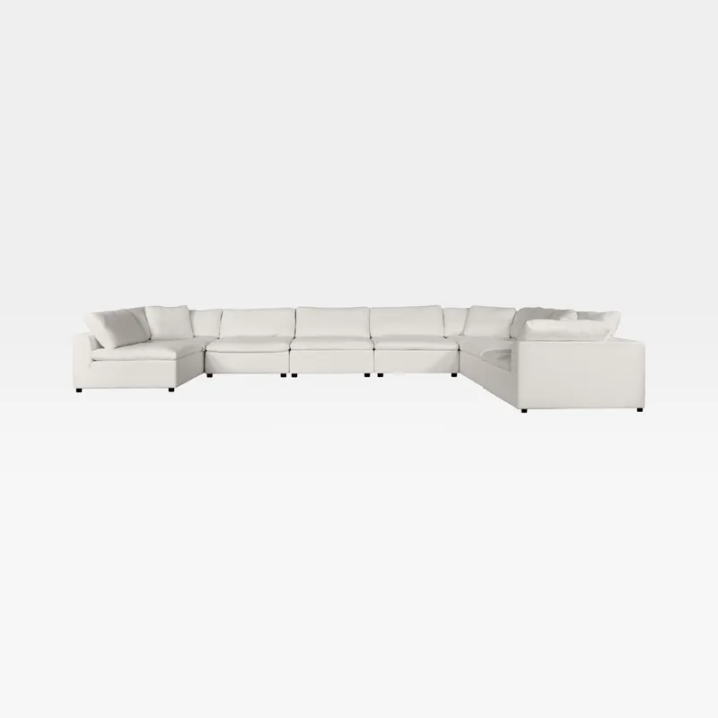 SUNLIGHT SP modular sofa white set XVI - large