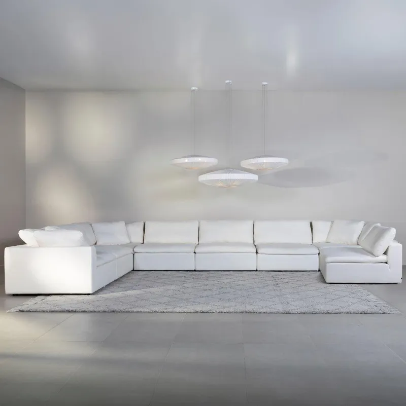 SUNLIGHT SP modular sofa white set XVII - large