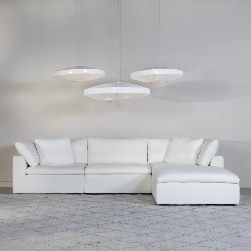 SUNLIGHT SP footstool white - large