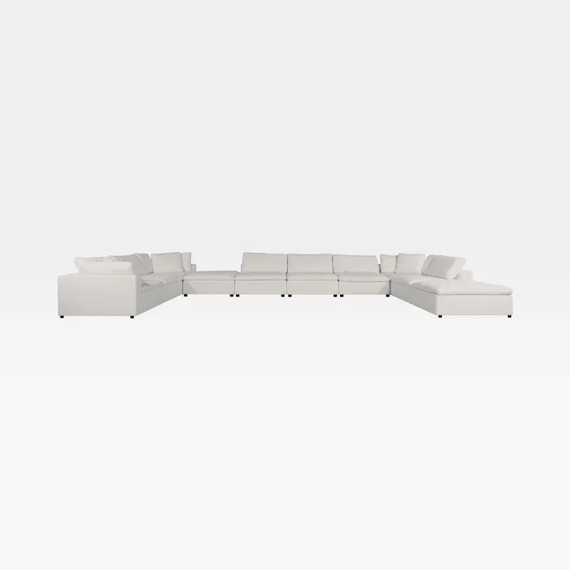 SUNLIGHT SP modular sofa white set XXI - large