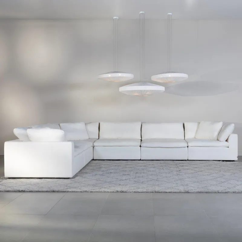 SUNLIGHT SP modular sofa white set XXII - large