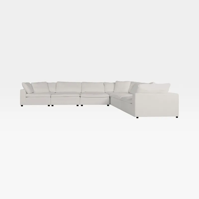 SUNLIGHT SP modular sofa white set XXIII - large