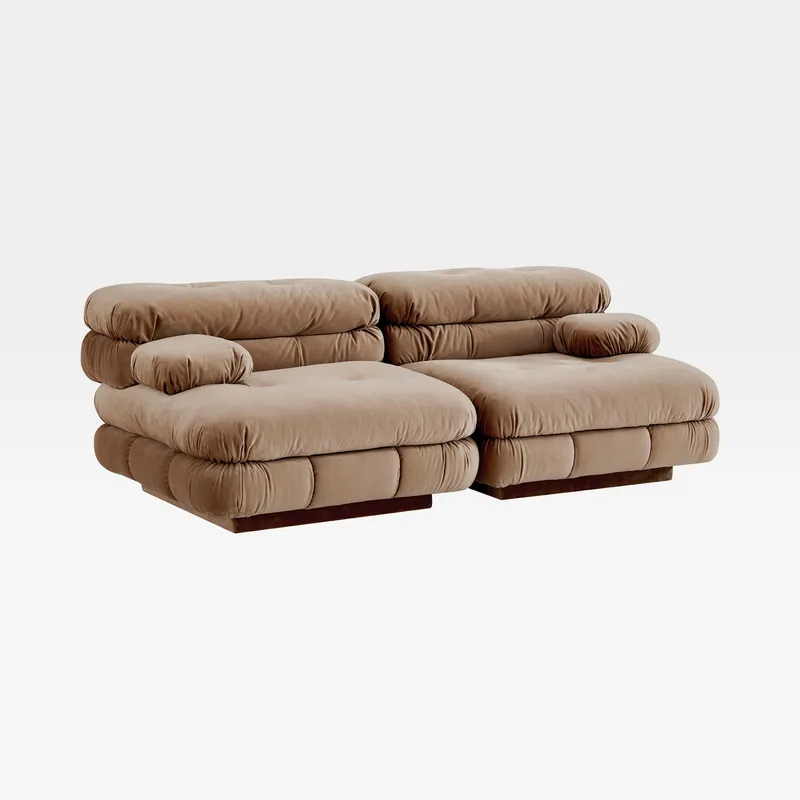 CAMELONT modular sofa brown set I