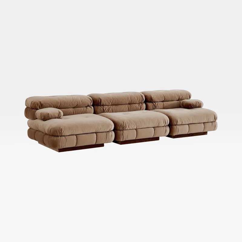 CAMELONT modular sofa brown set II