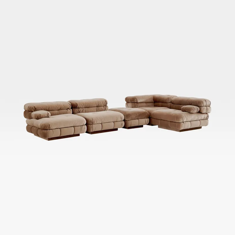 CAMELONT modular sofa brown set IV