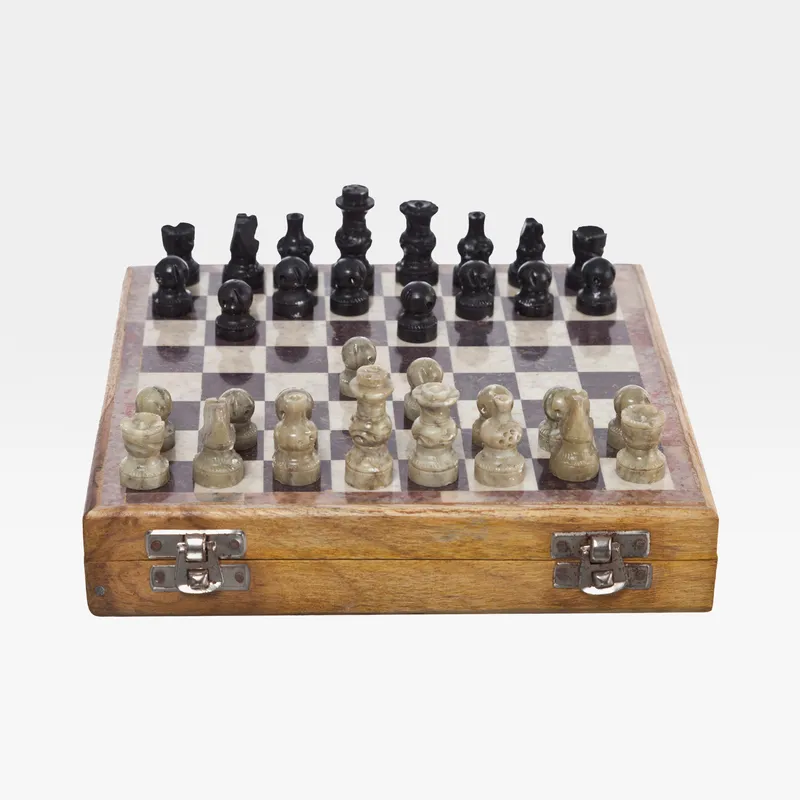 TUCKER chess set brown - 20x20cm