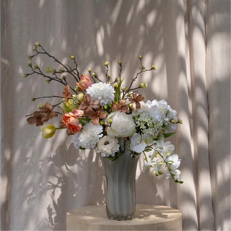 RANUNCULUS stem white - H36cm