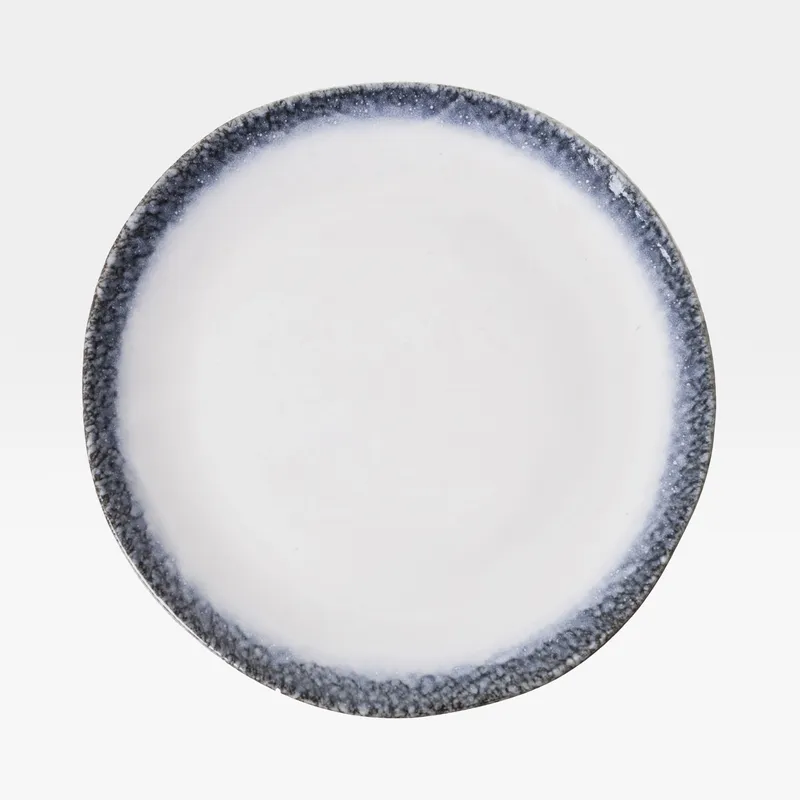 ZHAI dinner plate white/black - dia 26cm