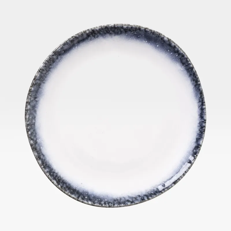 ZHAI side plate white/black - dia 21cm