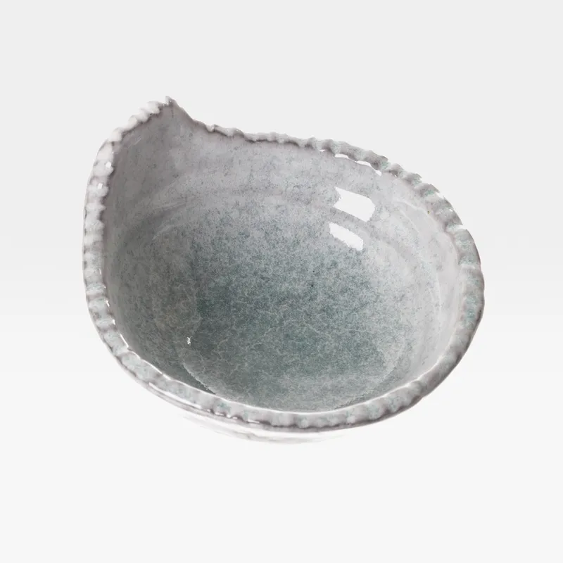 BIYU bowl grey/green - 12x13cm