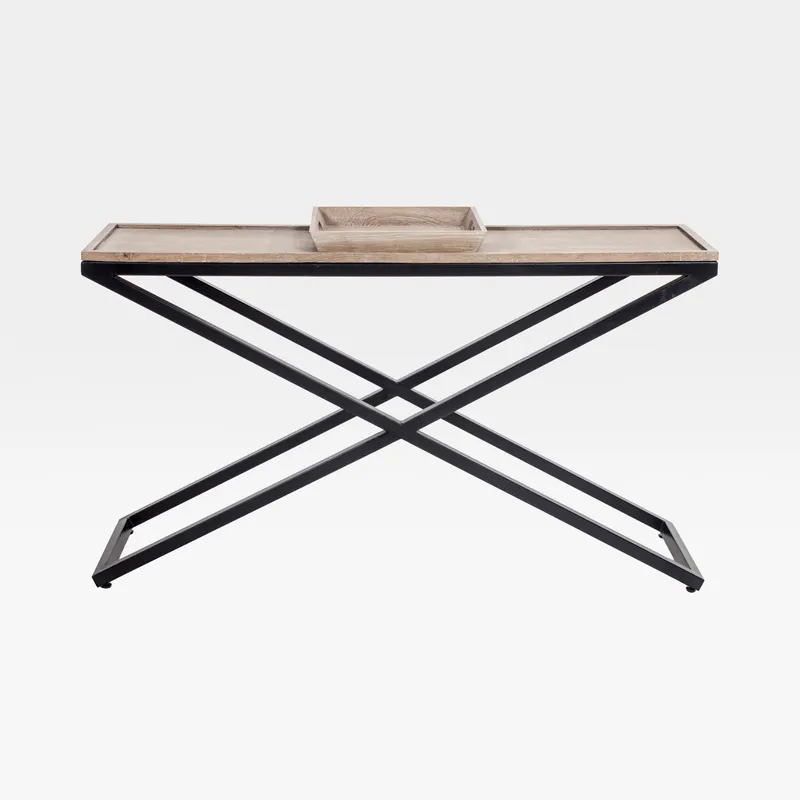 FLABY console brown/black - 140x40cm