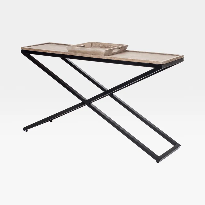 FLABY console brown/black - 140x40cm