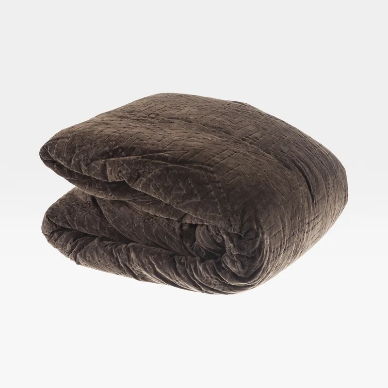 SILKEN bedspread brown - 230x250cm