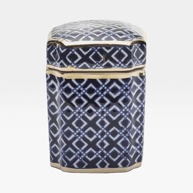 MADRID jar with lid multicolour - H16cm