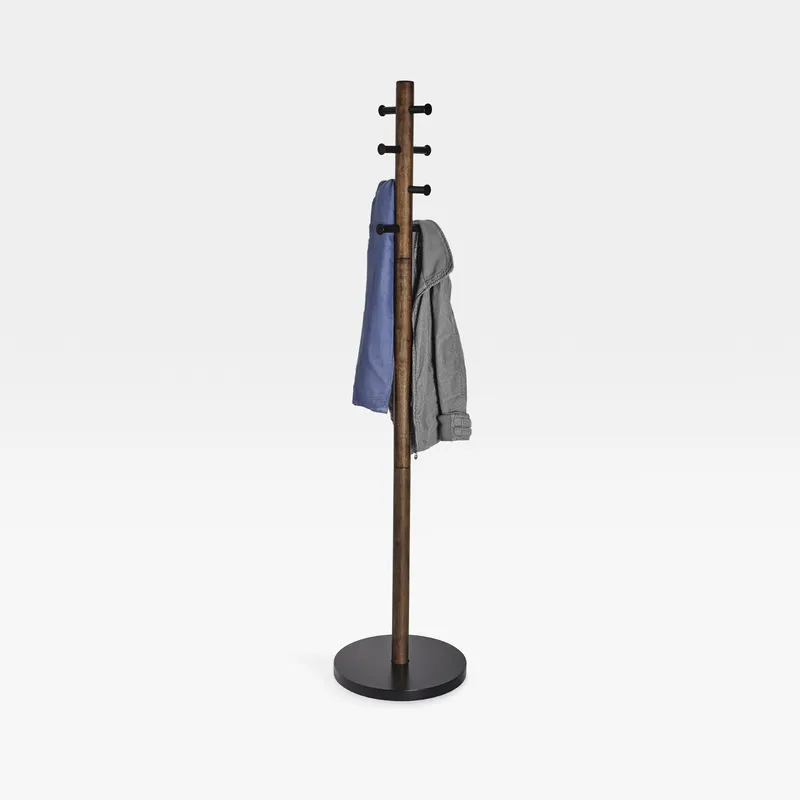 PILLAR coat rack black/walnut