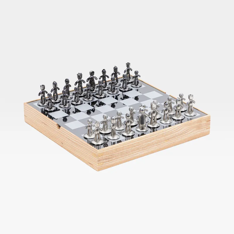 BUDDY chess set natural - 32x32cm