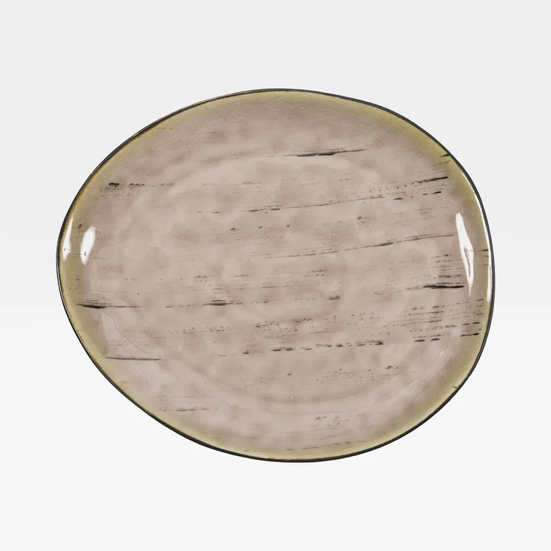 MISTY dinner plate pink - 24x28cm