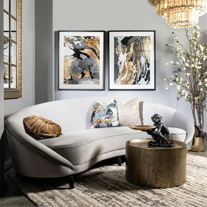 MASON coffee table brass - dia 60cm