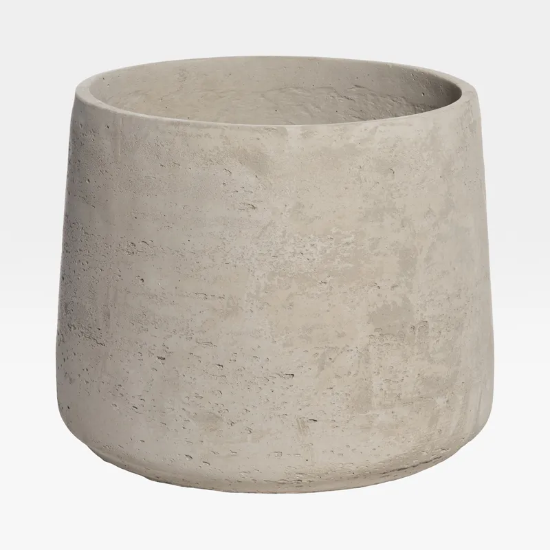CEMENT planter grey - H29cm