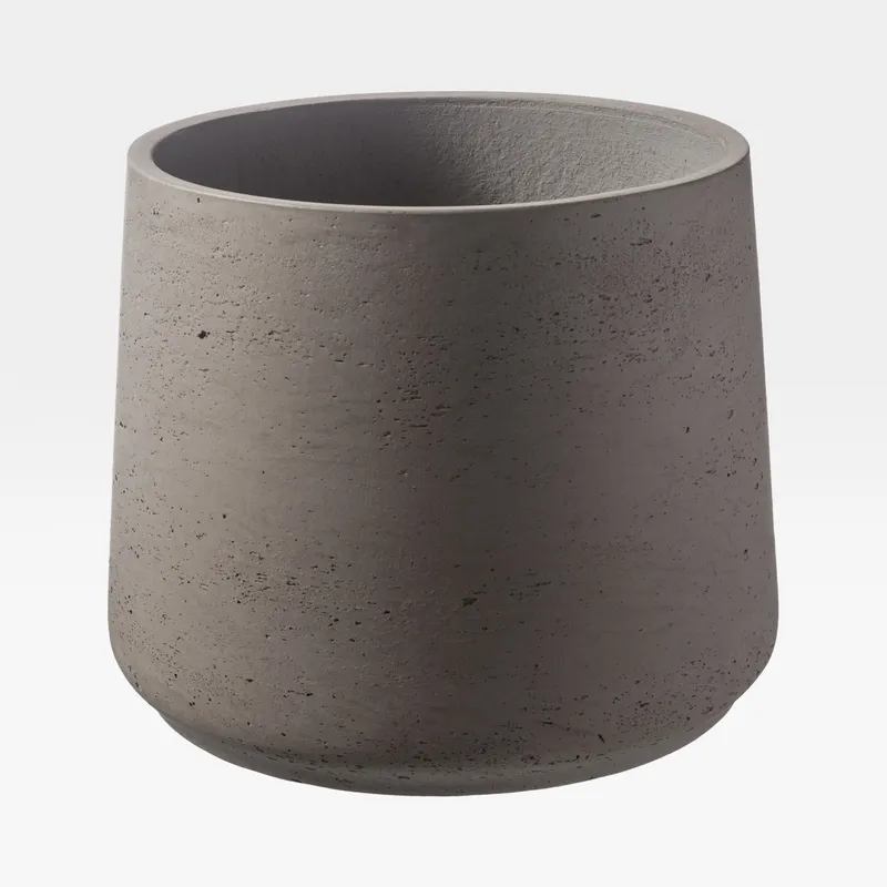 CEMENT planter dark grey - H20cm